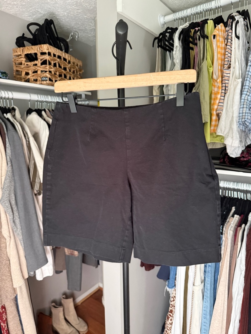 Boston Proper Black Cotton Shorts